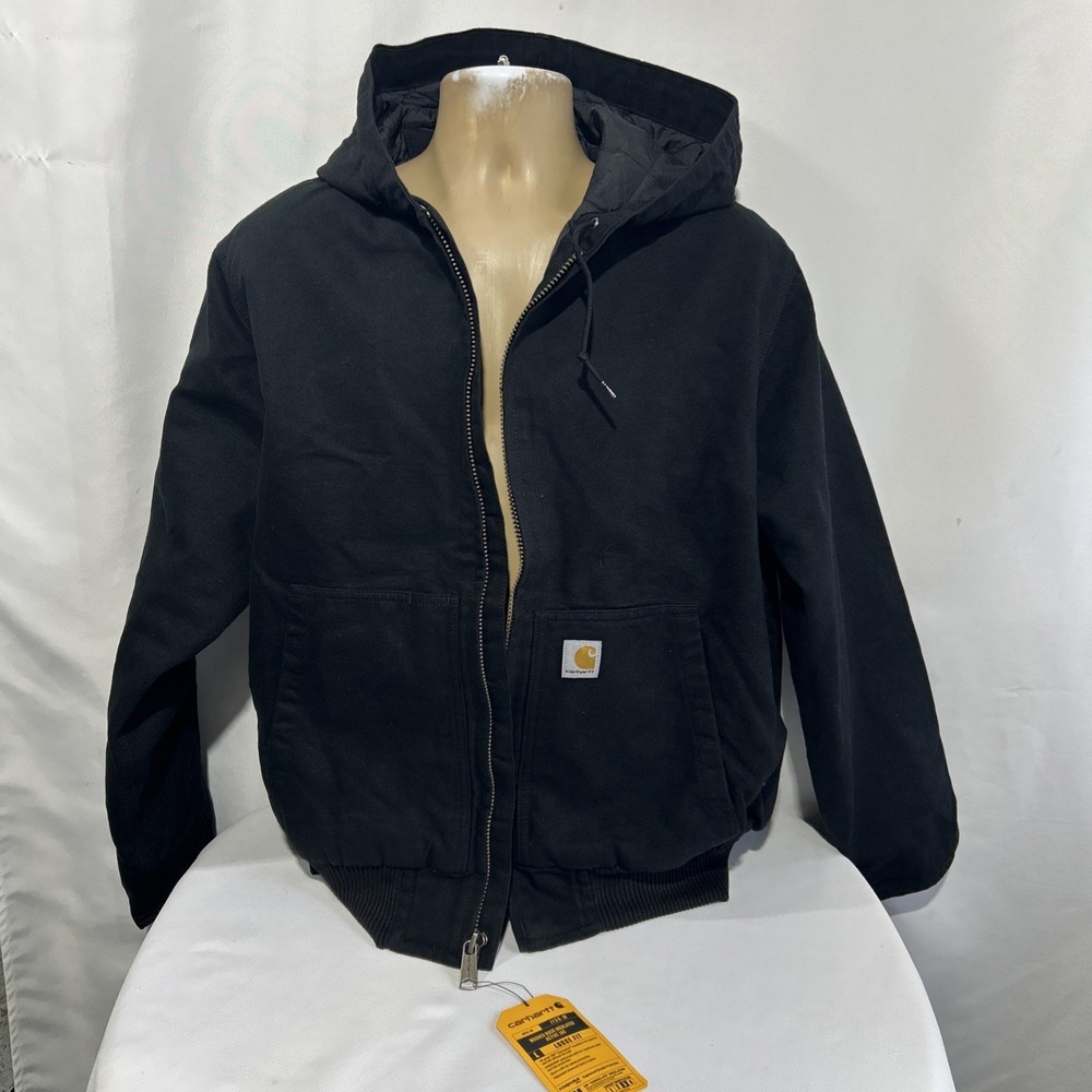 Carhartt Insulated Active Jac Jacket Black Loose Fit Large 3M Thinsulate